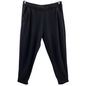 Bloom Seasons Black Casual Jogger Sweatpants with Pockets Women's Plus Size 1X